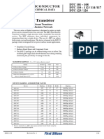 DTC 101-108, 110-112/114/117, 123-124 Transistor Technical Data