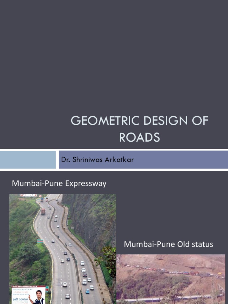 Geometric Design of Roads PDF Traffic Lane