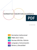 Normativa y Escritura Académica