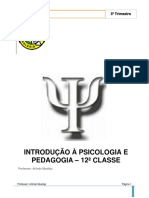 Manual de Introdução à Psicologia e Pedagogia - 12ª Classe - 3º Trimestre - 2018