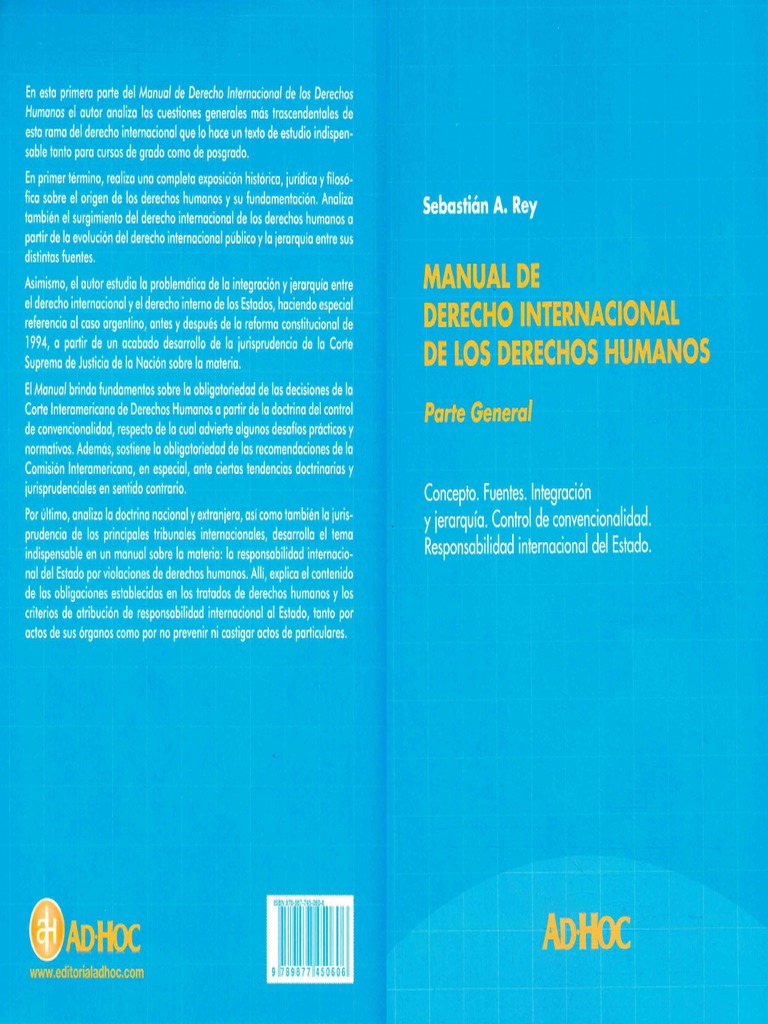 Manual de Derecho Internacional de Los Derechos Humanos - Parte General