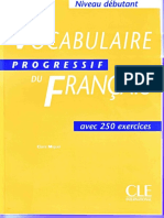 Vocabulaire Progressif Du Francais Niveau Debut