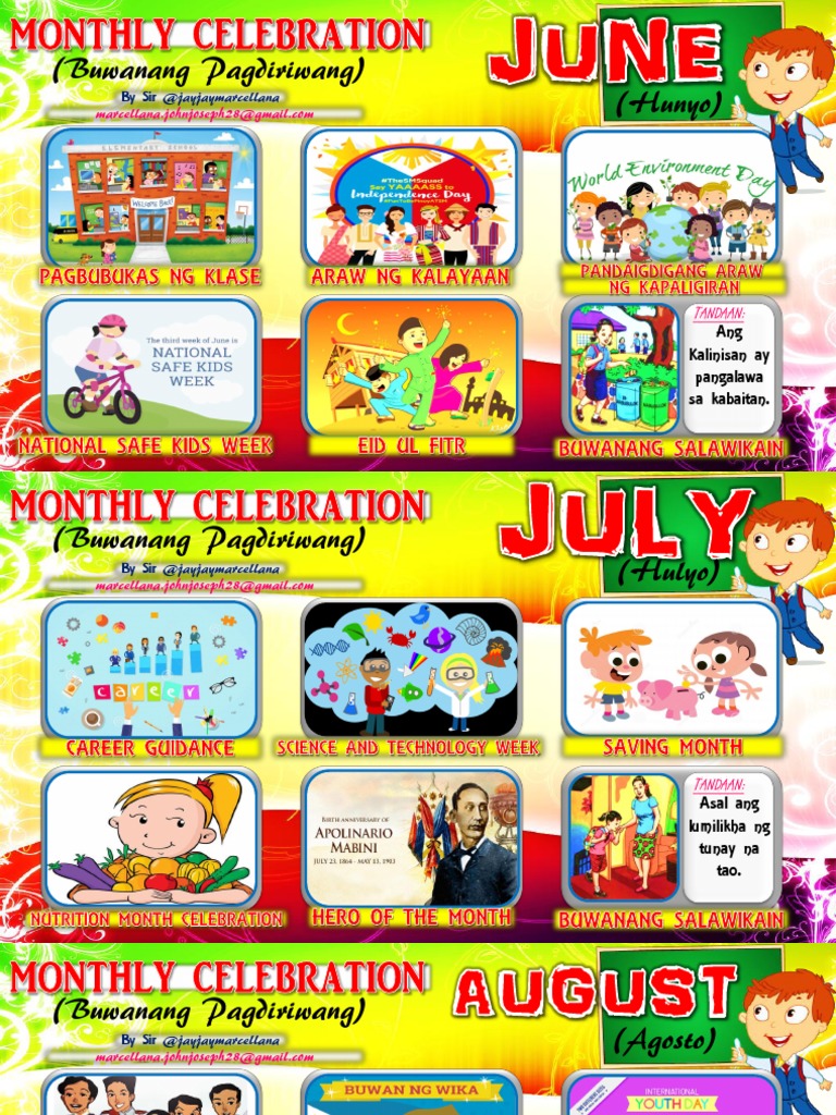 Monthly Celebration PDF PDF