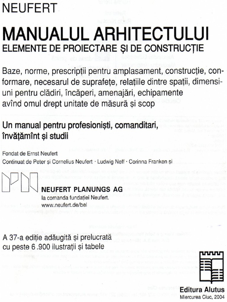 Dtc Manualul Arhitectului Neufert Pdf