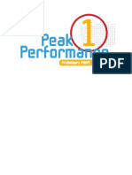 Peak Performance 1 Prelim PDHPE