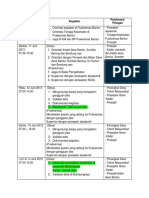 Schedule CMHN Jiwa Bantur KLP 2