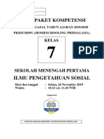 Soal Ips 7 SMP Upk Gasal