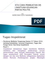 Simulasi Tata Cara Pembuatan SPJ Dan LPJ Bantuan (Inspektorat)