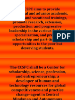 The CCSPC Aims To Provide Professional and Advance Academic