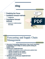Forecasting in Operation Management