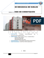 Estudio de suelos para cimentación multifamiliar