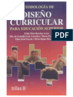 Díaz Barriga F Metodologia de Diseno Curricular para La Educacion Superior