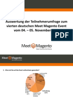 Auswertung der Teilnehmerumfrage der Meet Magento #4.10