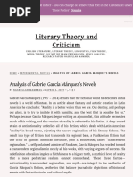 Analysis of Gabriel García Márquez's Novels - Literary Theory and Criticism