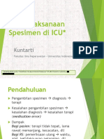 Penatalaksanaan Spesimen Di ICU