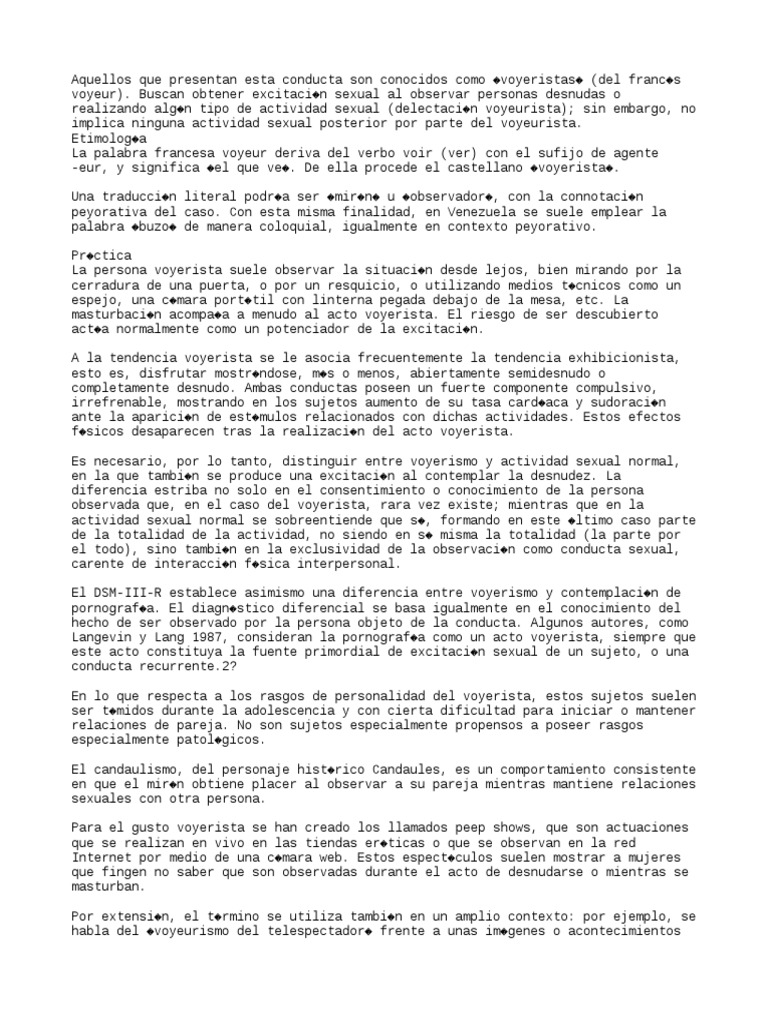 Voyerismo PDF Acoso Salud sexual imagen imagen