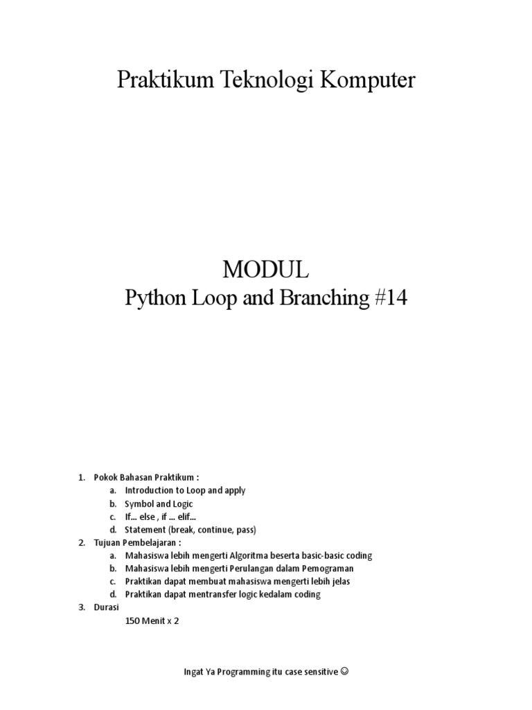 Python Loop and Branching | PDF