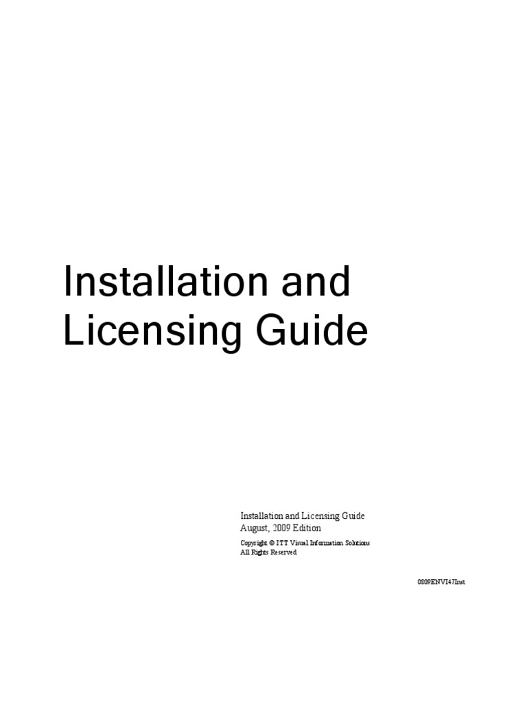 Installation and Licensing Guide ENVI52 | PDF | Command Line Interface ...