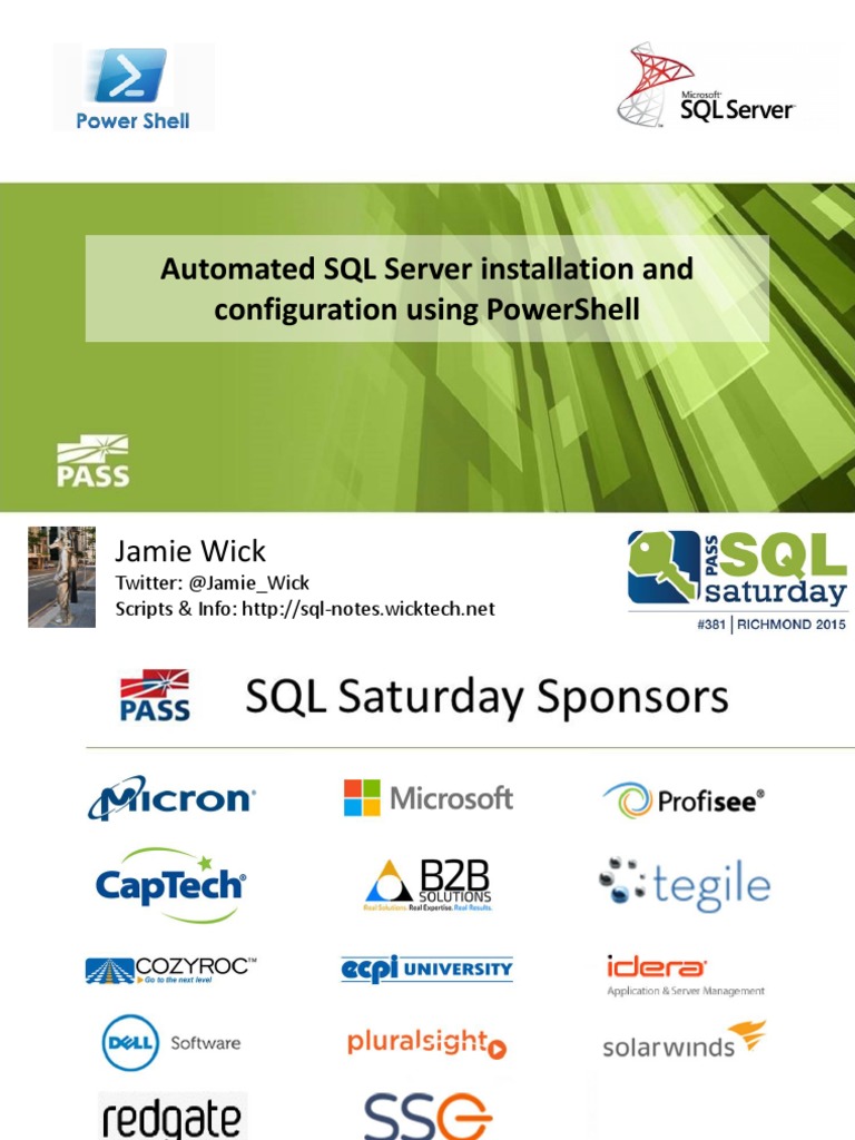 Automated SQL Server Setup with PowerShell | PDF | Microsoft Sql Server ...