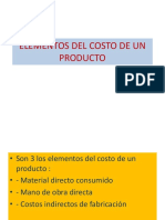 Elementos Del Costo de Un Producto