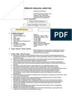 ANALISA JABATAN - Administrasi Barang Wiyono