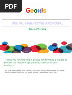 Digital Marketing Proposal