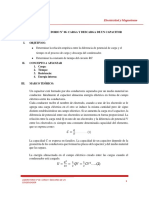 Carga y descarga de un capacitor: determinar la constante de tiempo