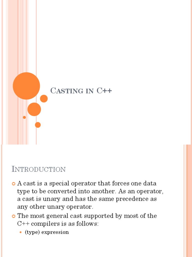 Casting in C++ | PDF | Computer Data | Areas Of Computer Science