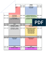 MYP3B Annual Day Timetable 2019