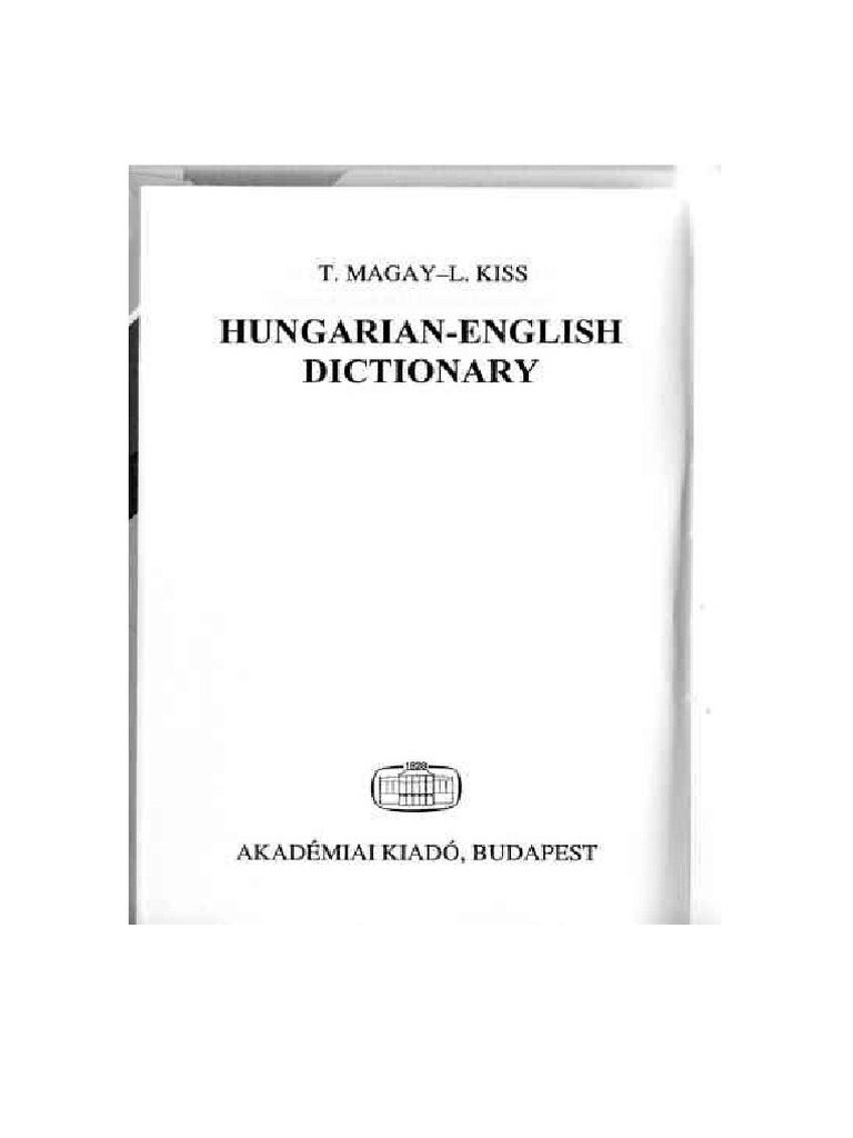 Pocket Hungarian English Dictionary | PDF