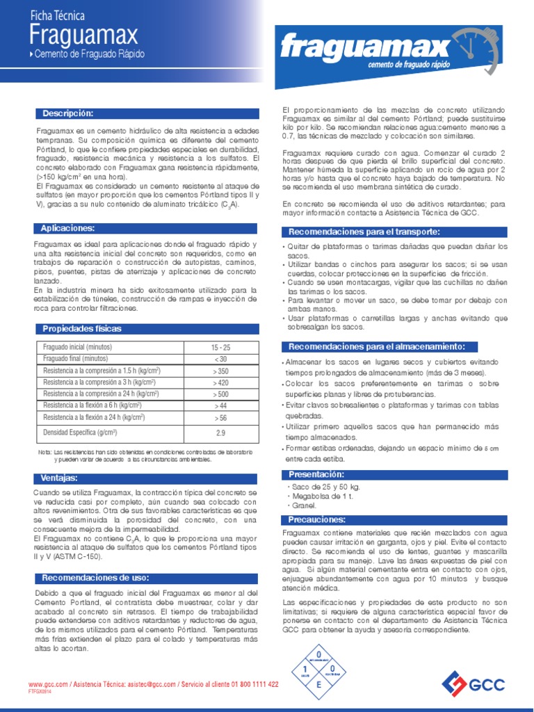 Fraguamax, PDF, Hormigón