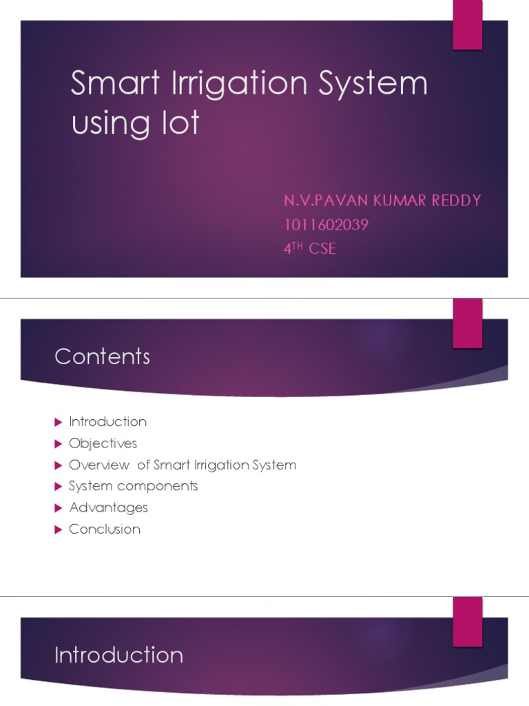 IoT-Based Smart Irrigation System | PDF | Arduino | Internet Of Things