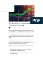 ARIMA Model Python Example - Time Series Forecasting