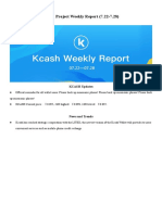 Kcash Weekly Report Highlights Updates and Trends