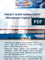 Project scope management