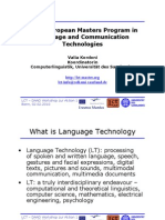 LCT - European Masters Program in Language and Communication Technologies