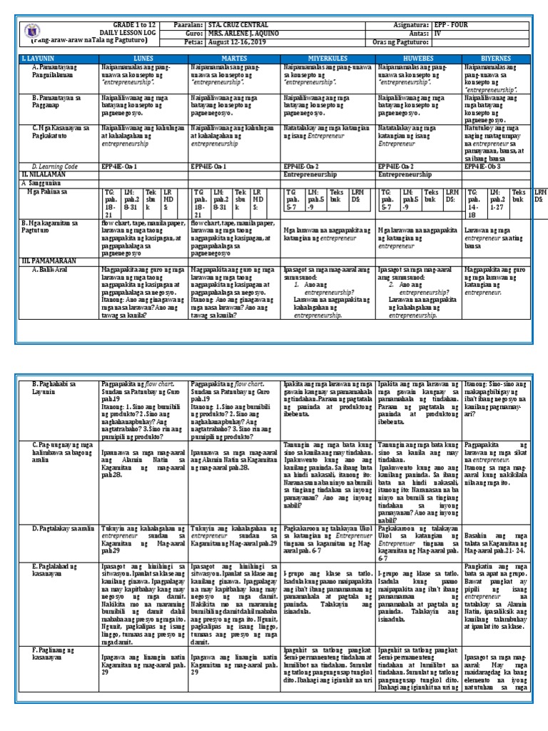 DLL Epp Ict Week 1-6 | PDF