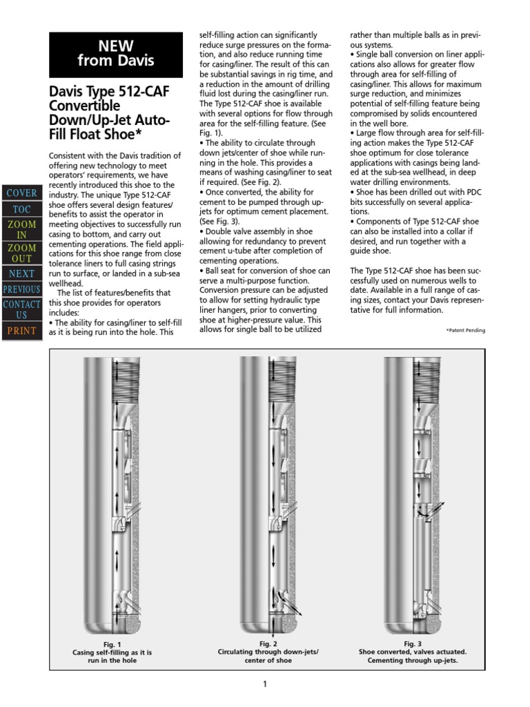 Cementing Equipment Catalog | PDF | Casing (Borehole) | Valve