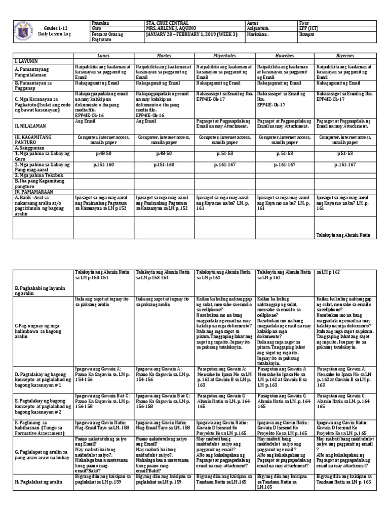 DLL Epp Ict Week 6 | PDF