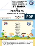 Test Bank Assessment of Learning 1