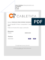 Factura Electrónica Cabletica