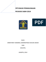 Buku Petunjuk Penggunaan Aplikasi SABH 2014 PDF