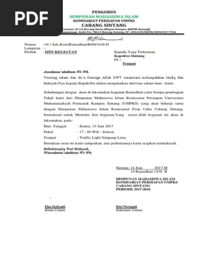 Surat Izin Hmi Ke Kapolres Pdf