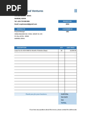 Sales Invoice 