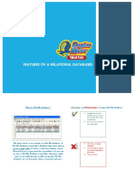 Assignment 1 - Features of Relational Databases