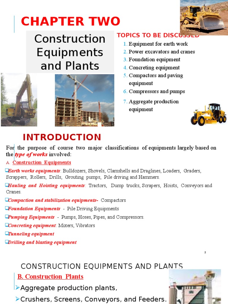 Earthwork Equipment Overview | PDF | Loader (Equipment) | Crane (Machine)