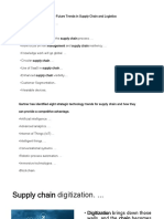 Emerging Trends in Logists & SCM