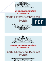 Haussmann's Renovation of Paris