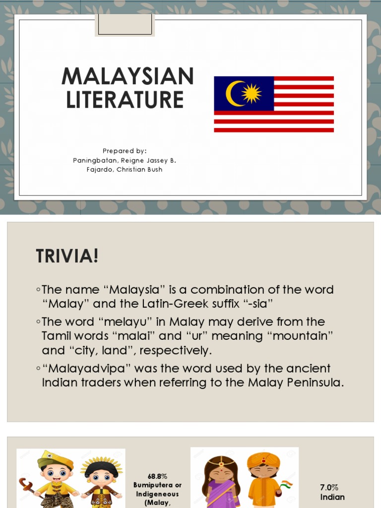Malaysian Literature Pdf Malaysia Poetry