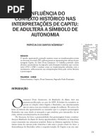 A INFLUÊNCIA DO CONTEXTO HISTÓRICO NAS INTERPRETAÇÕES DE CAPITU